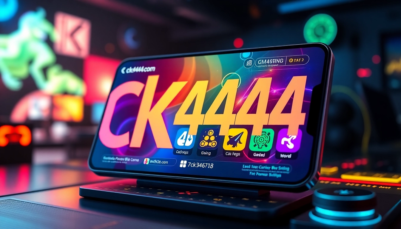 Engaging screenshot of the ck4444 com app platform highlighting game selection and user interface; ideal for online gaming enthusiasts.