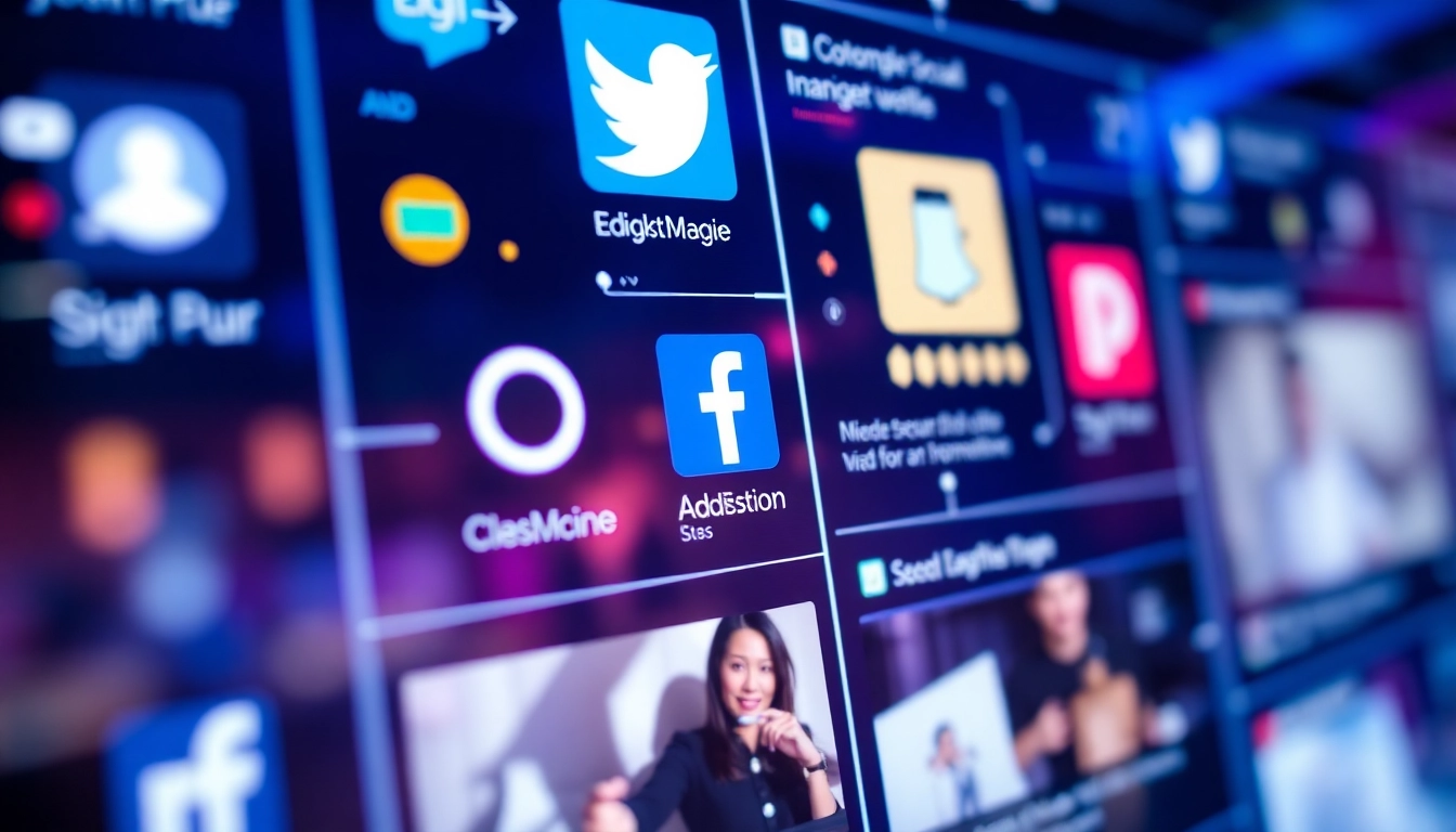 Latest Social Network News highlights on digital screens showing trending social media updates