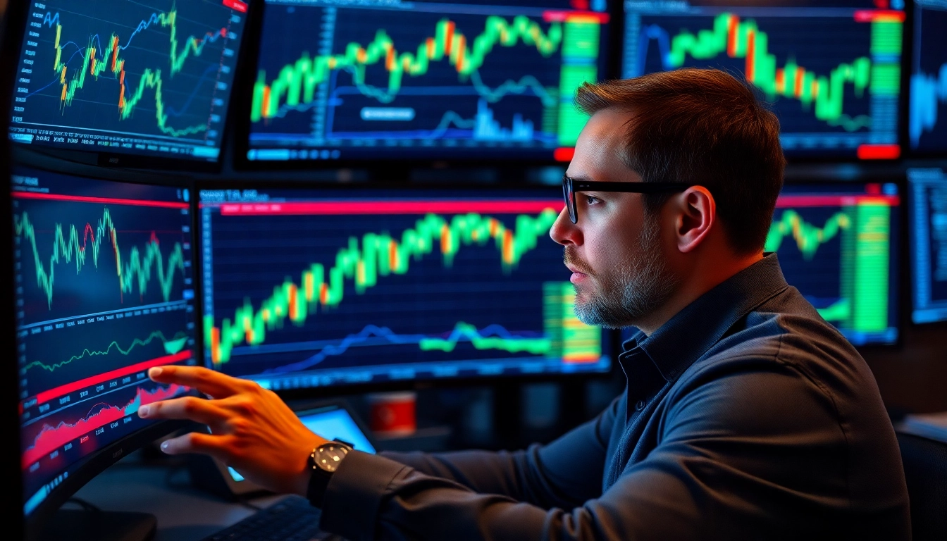 Online Stock Trading platform showcasing real-time stock data on a digital interface for investors