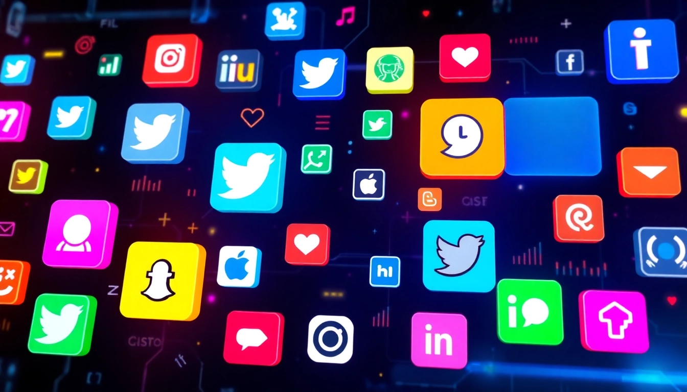 Latest Social Network News update with trending icons and vibrant visuals capturing current